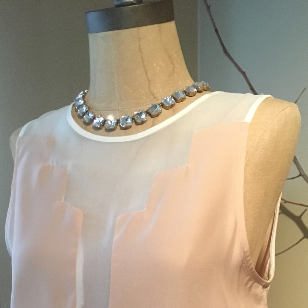 ❌SOLD❌ NWT J.Crew Retail Gold Crystal Necklace - Picture 2 of 2